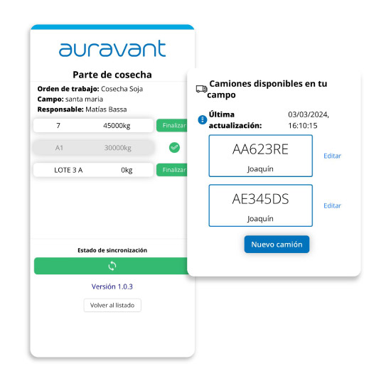 imagen de parte de cosecha